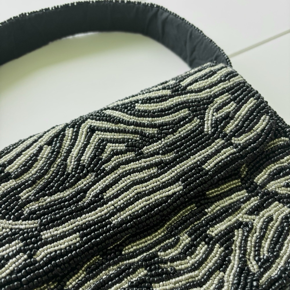 Viral Tik Tok Animal Print Zebra Beaded Bag - Picture 6 of 13